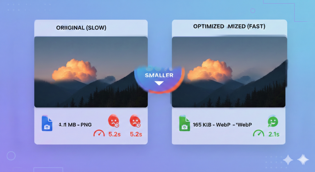 Mobile device showing PageSpeed Insights scores with emphasis on mobile first indexing