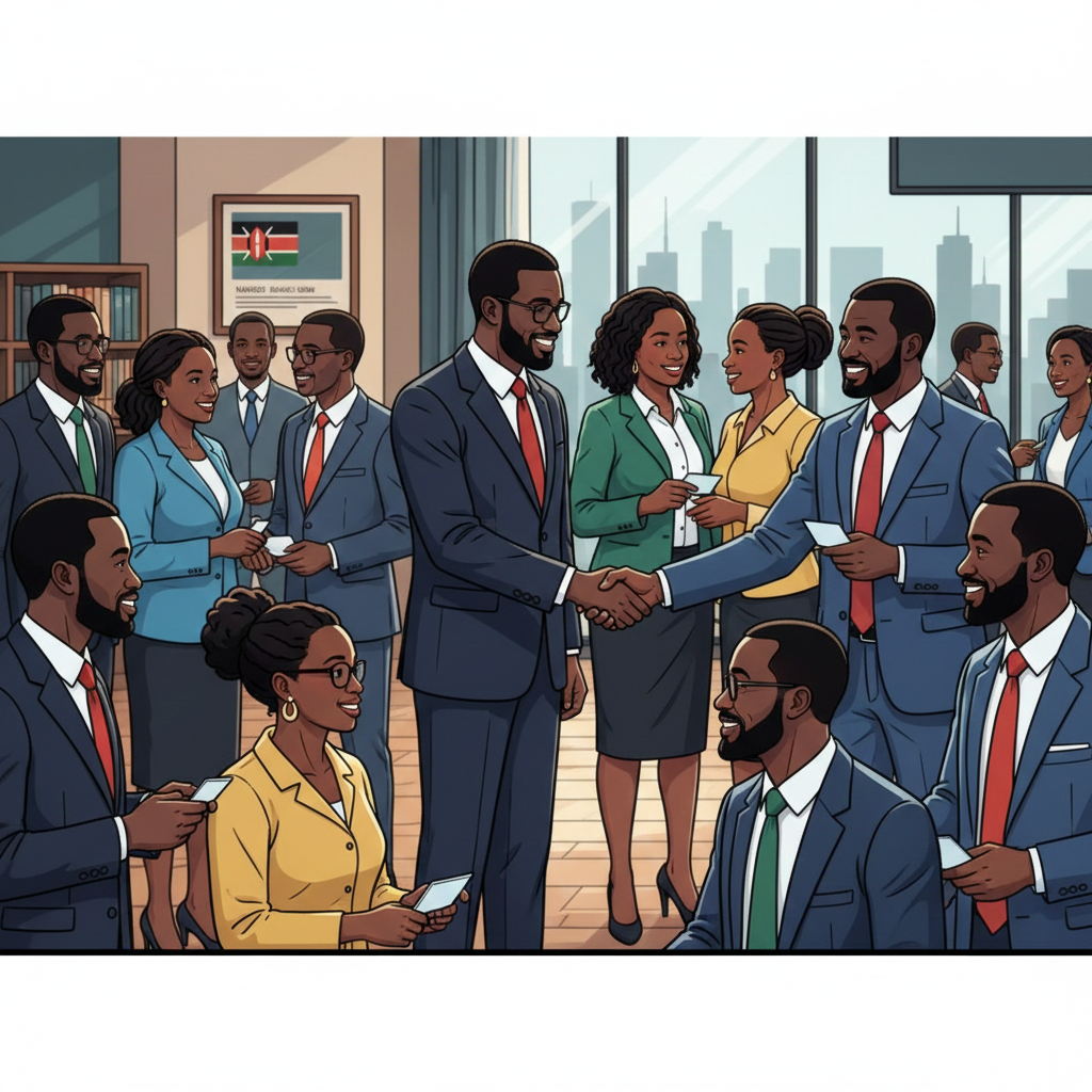 Networking Success Illustration
