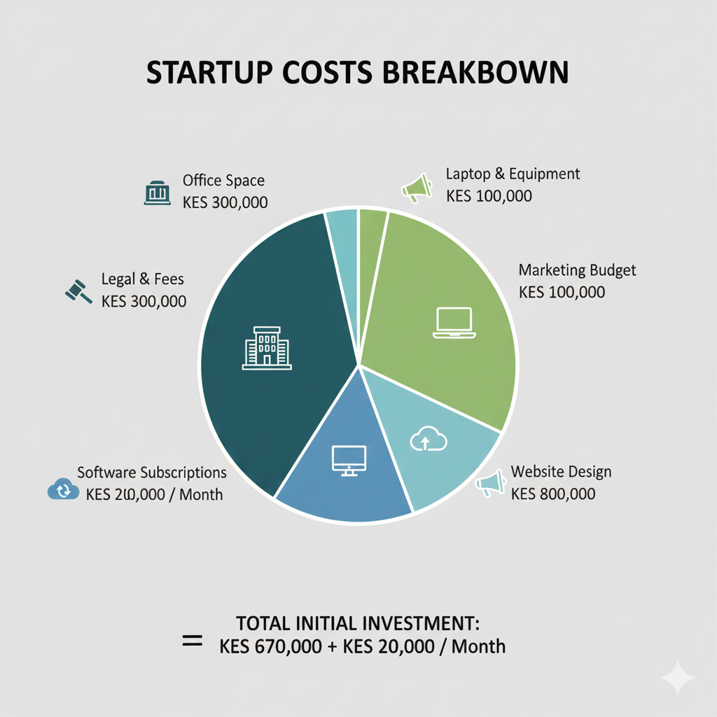 Startup Costs Breakdown Infographic